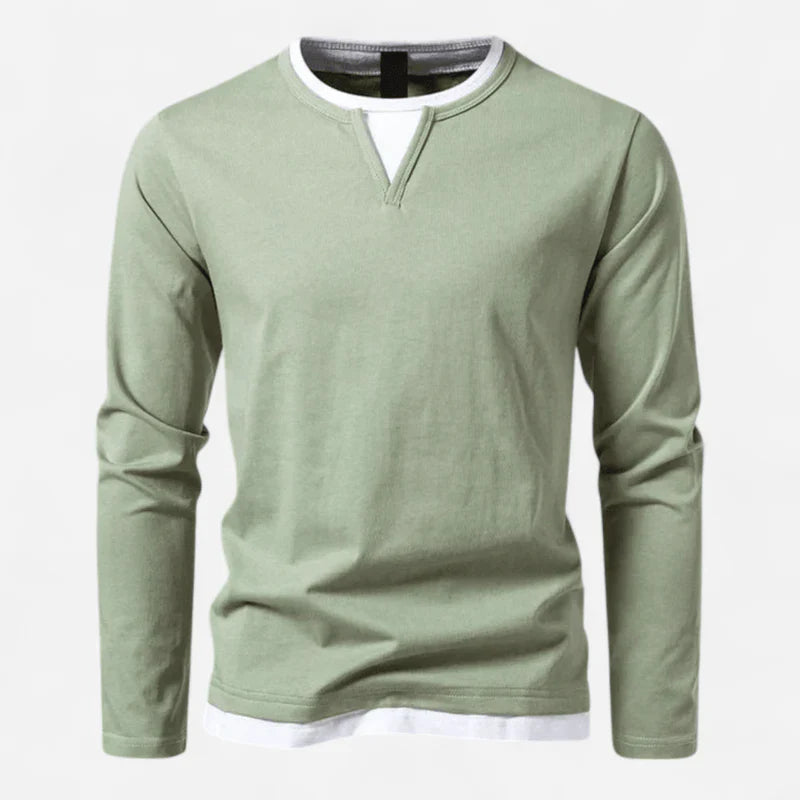 Men's V-neck sweater made from high-quality cotton