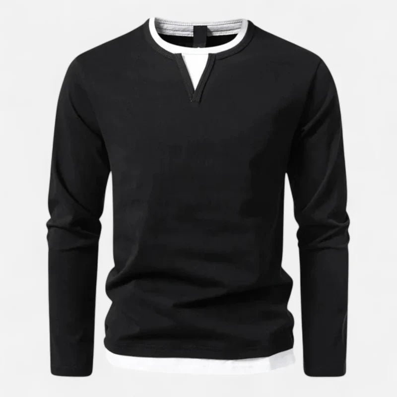 Men's V-neck sweater made from high-quality cotton
