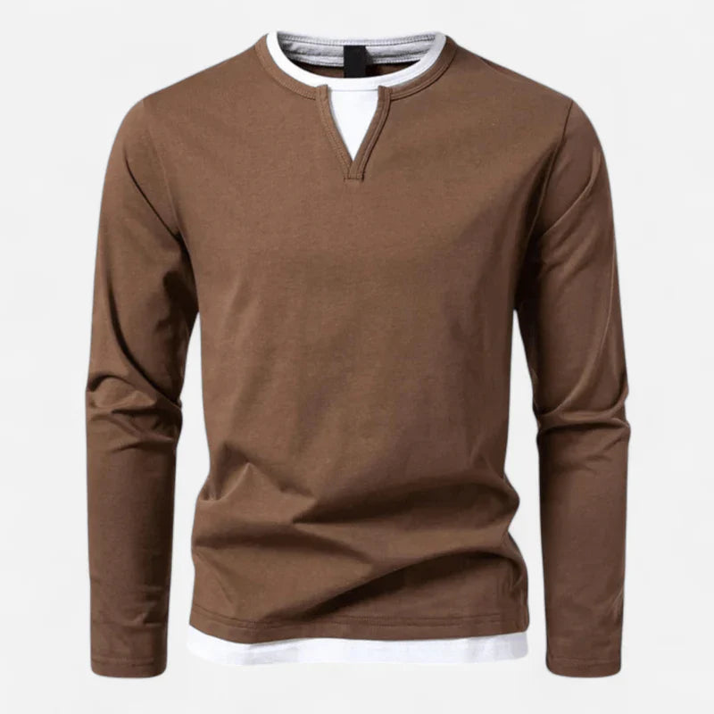 Men's V-neck sweater made from high-quality cotton