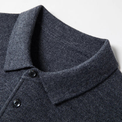 Men’s knit polo sweater – men