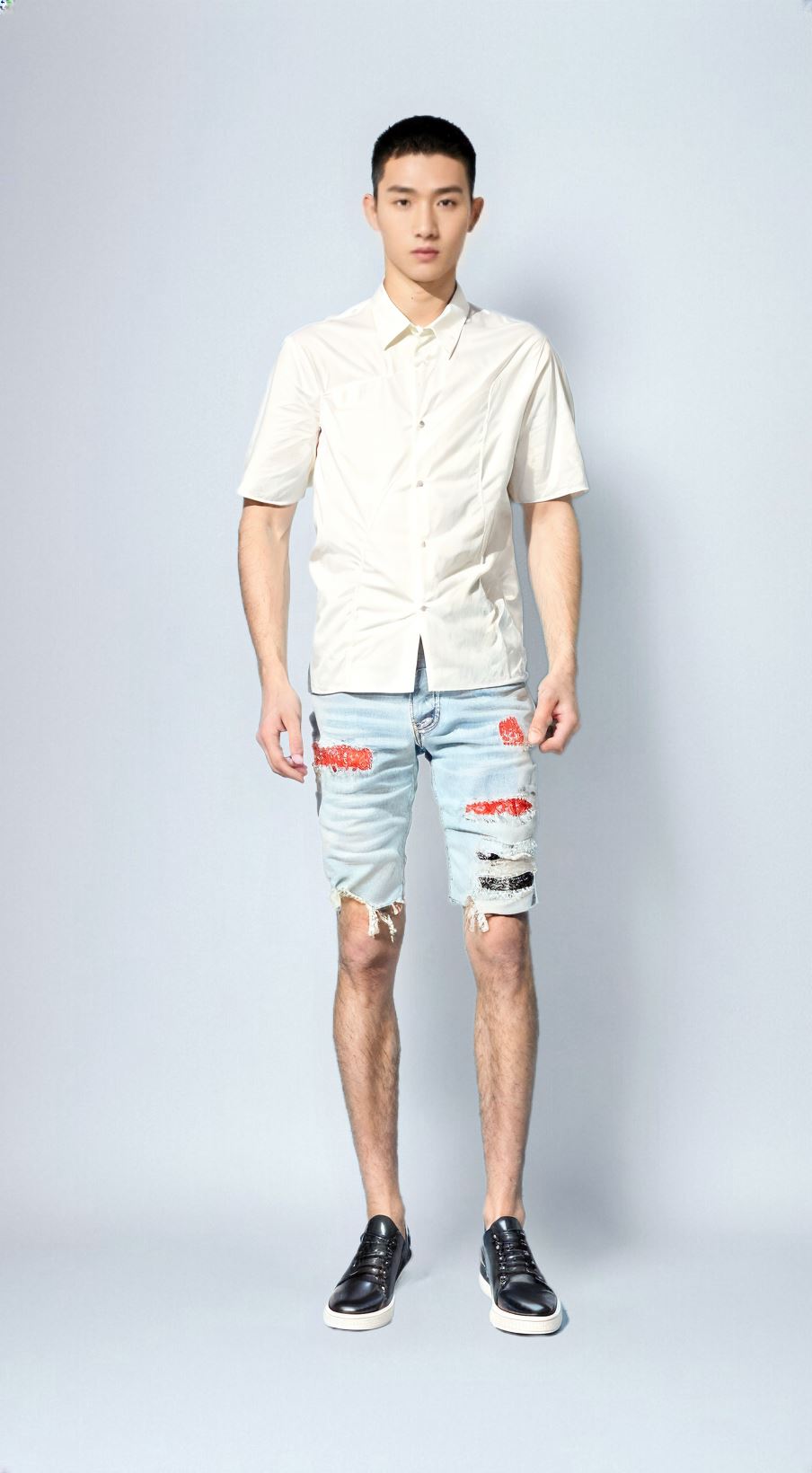 The Ragnar Distressed Denim Shorts