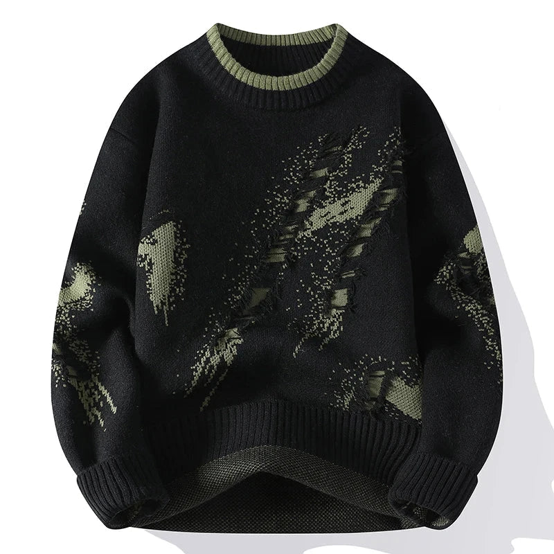 Raphael modern distressed look sweater – men