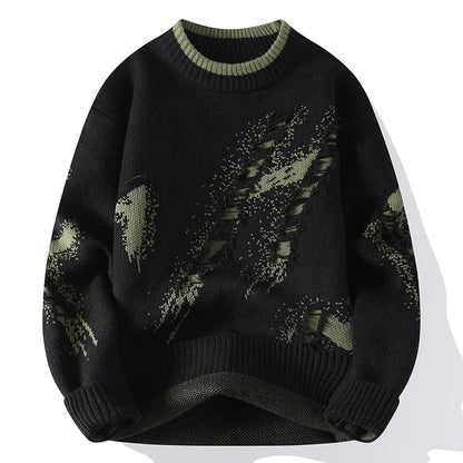 Raphael modern distressed look sweater – men