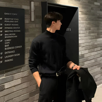 Men’s slim-fit longsleeve knit jumper – men