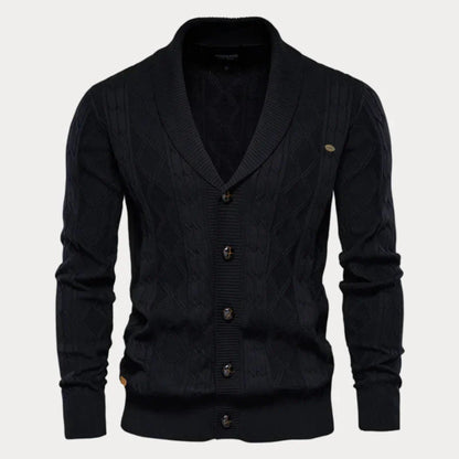 Men’s warm button-up knit cardigan – men