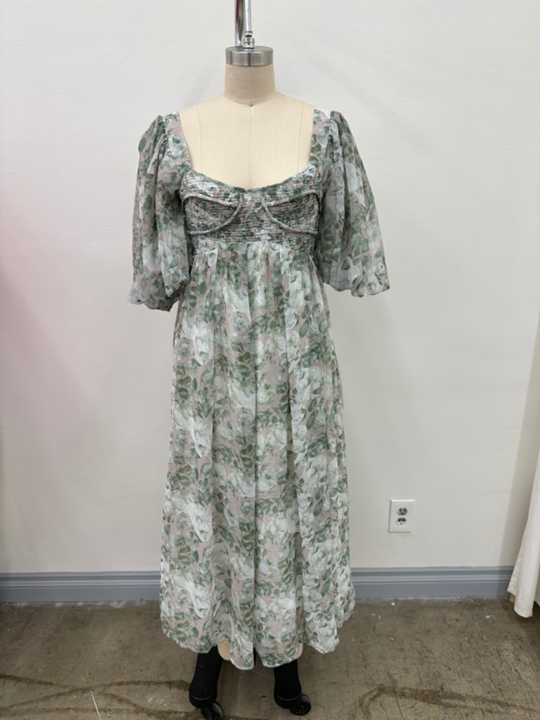 Harlow Maxi Dress in Forest - Bump Friendly (S-XL)