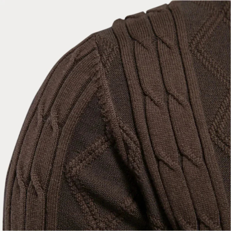 Men’s warm button-up knit cardigan – men
