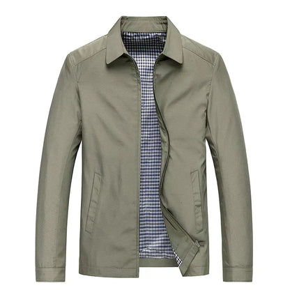 Casual transitional jacket for men with long sleeves – light protection