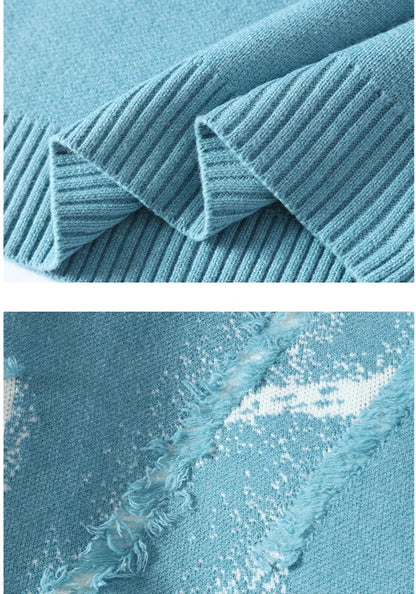Raphael modern distressed look sweater – men