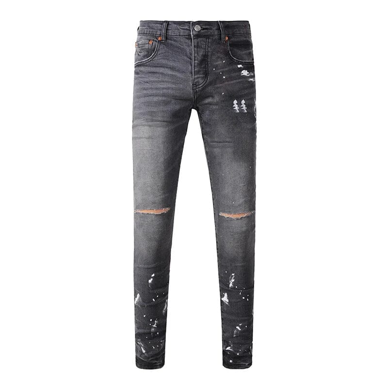 The Asher Distressed Biker Jeans