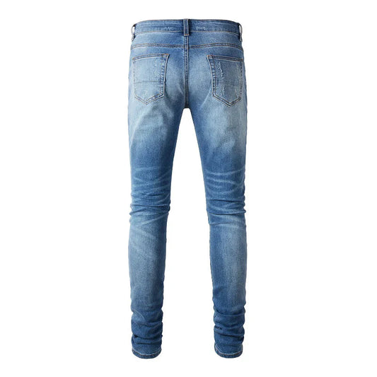 The Draco Distressed Biker Jeans