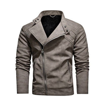 The Duncan Faux-Leather Biker Jacket - Multiple Colors