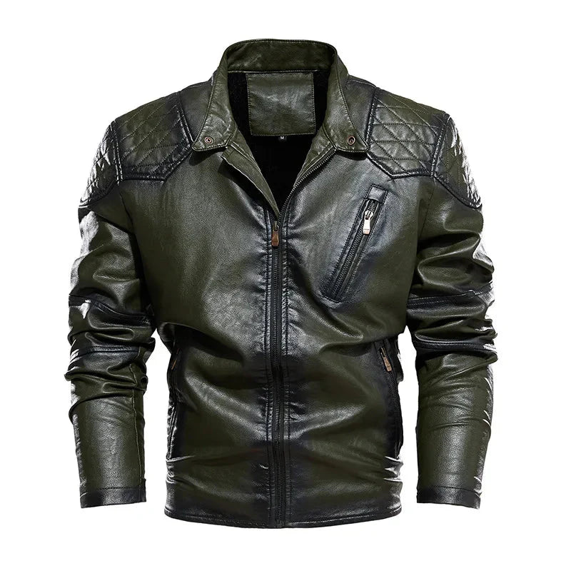 The Renwick Faux Leather Biker Jacket