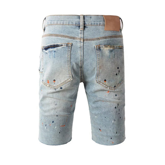 The Evander Distressed Denim Shorts