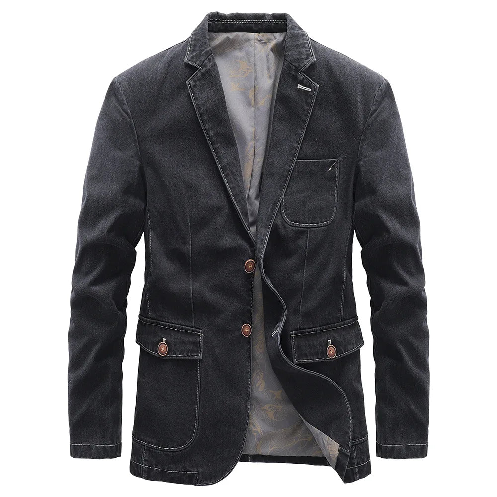 Diego casual denim blazer – men