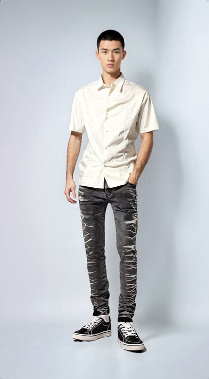 The Lonewolf Distressed Denim Jeans