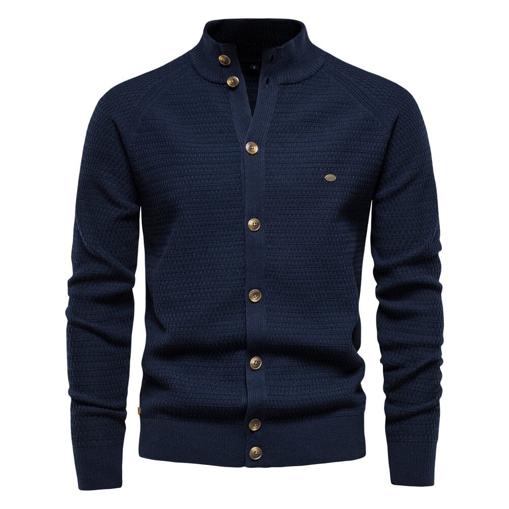 The Reuben Slim Fit Knitted Pullover Cardigan - Multiple Colors