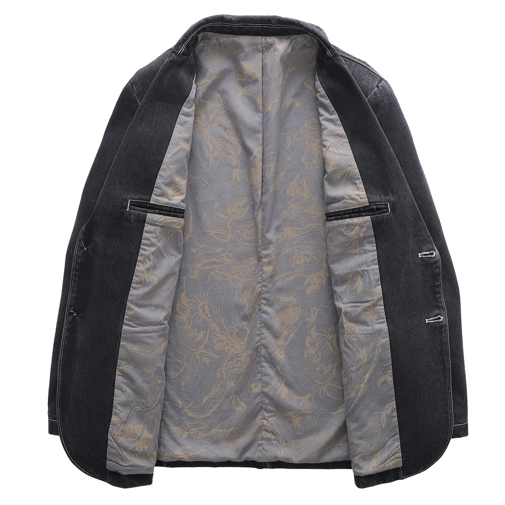 Diego casual denim blazer – men