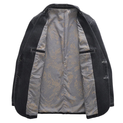 Diego casual denim blazer – men