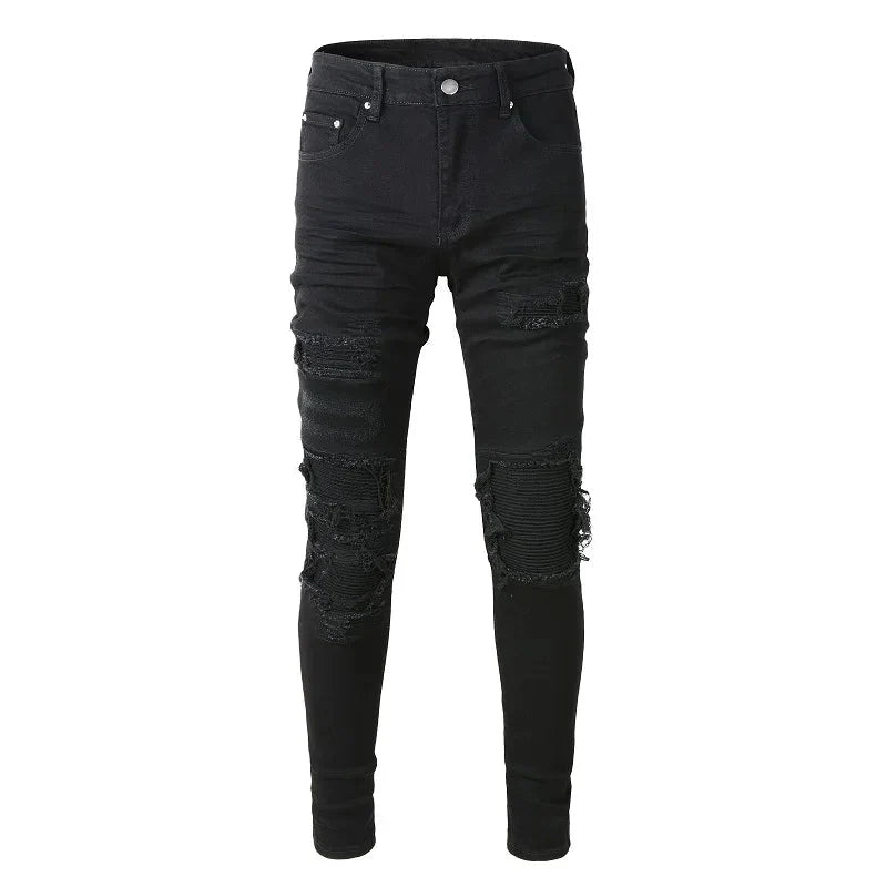 The Elysium Biker Distressed Jeans