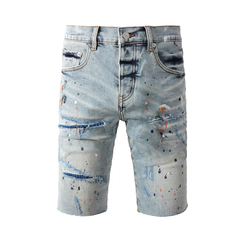 The Evander Distressed Denim Shorts