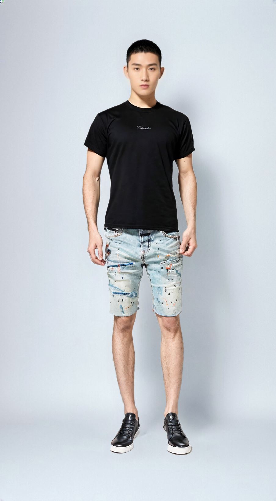 The Evander Distressed Denim Shorts