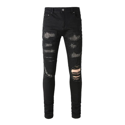 The Alderwood Rhinestone Distressed Jeans