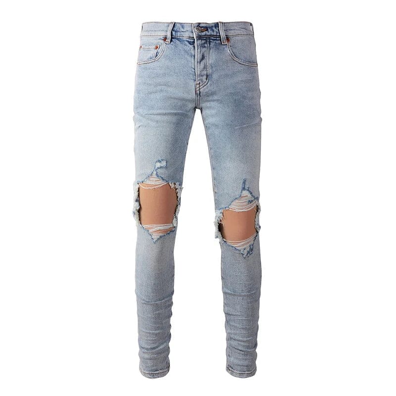 The Bastion Distressed Biker Jeans