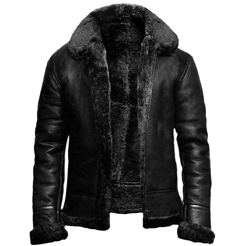 Johann's stylish leather jacket – timeless men's design made of genuine leather