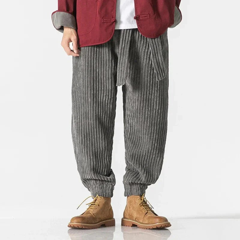 Warm Men'S Winter Corduroy Pants