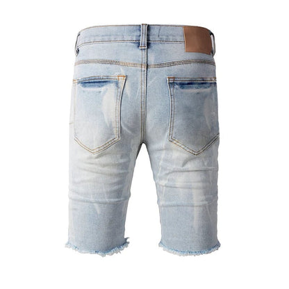 The Barlow Distressed Denim Shorts