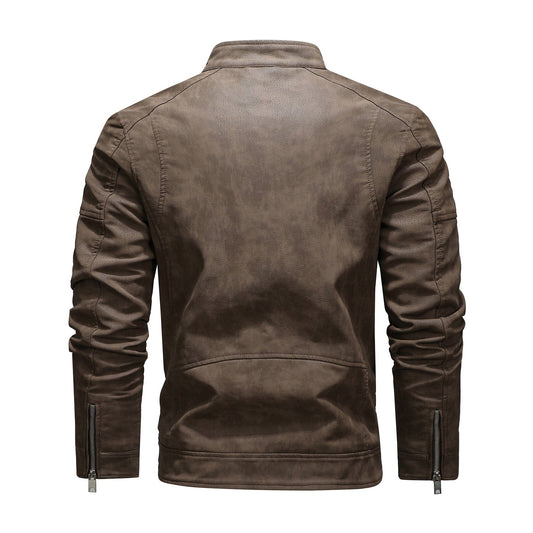 The Duncan Faux-Leather Biker Jacket - Multiple Colors