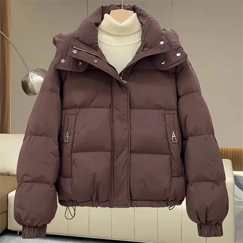 Lena casual cotton puffer jacket – women