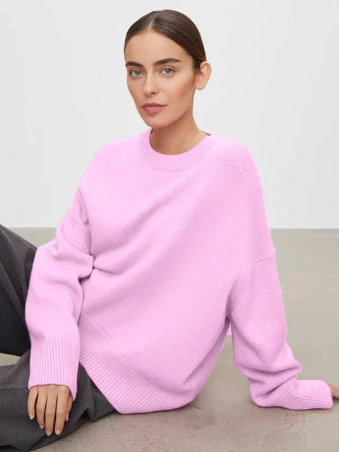 Women's cashmere sweater, simple and elegant