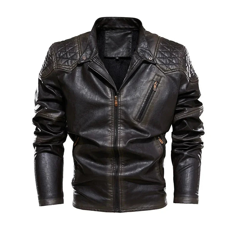 The Renwick Faux Leather Biker Jacket