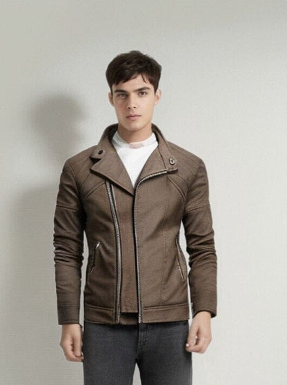 The Duncan Faux-Leather Biker Jacket - Multiple Colors