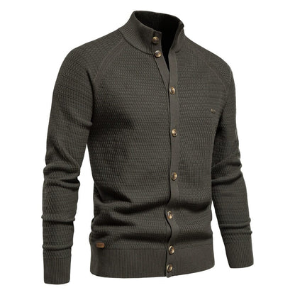 The Reuben Slim Fit Knitted Pullover Cardigan - Multiple Colors