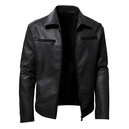 The Kane Faux Leather Biker Jacket - Multiple Colors