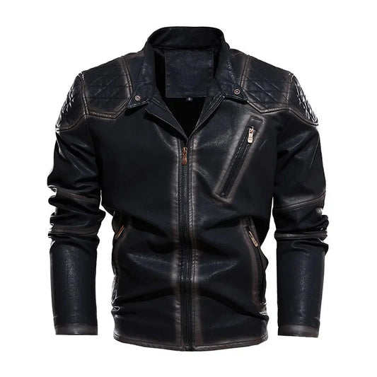 The Renwick Faux Leather Biker Jacket