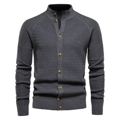 The Reuben Slim Fit Knitted Pullover Cardigan - Multiple Colors