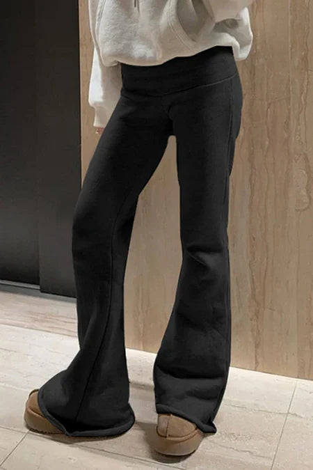 Carryn - hipster flared trousers - stretchy fit