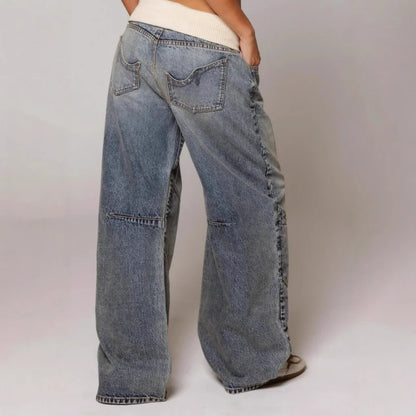 Urban women's jeans in a relaxed fit with an elasticated waistband