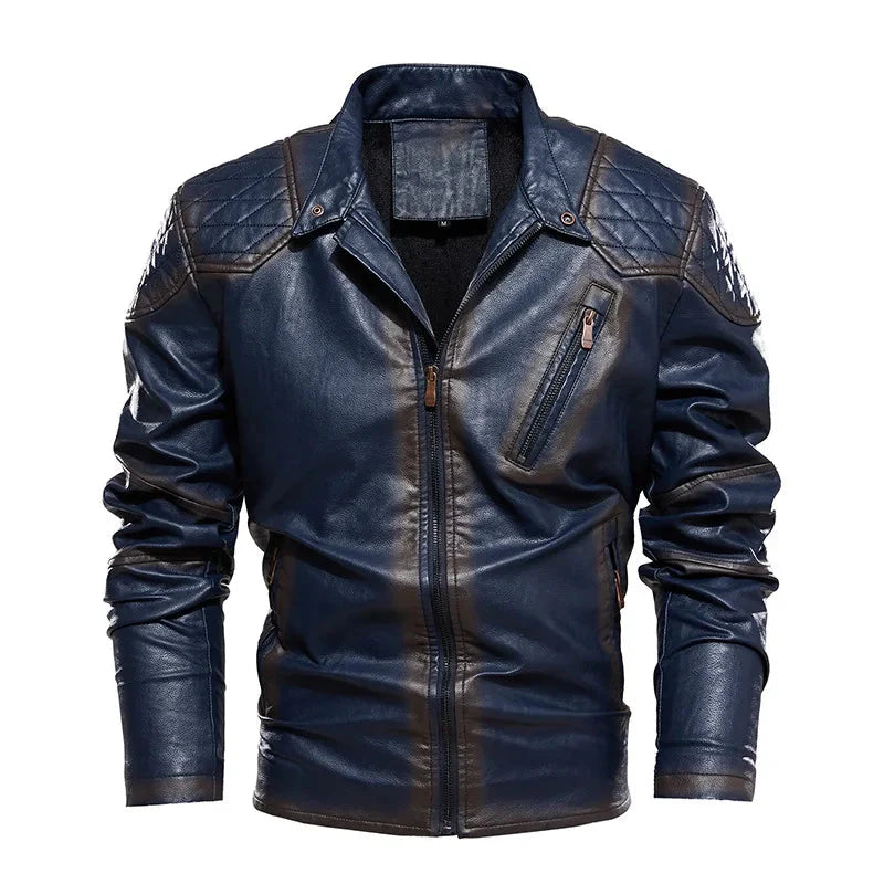 The Renwick Faux Leather Biker Jacket