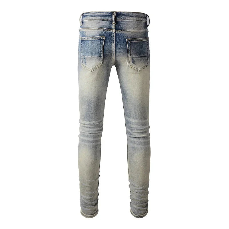 The Denison Distressed Biker Jeans