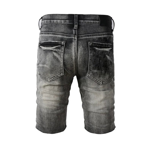 The Nightshade Distressed Denim Shorts