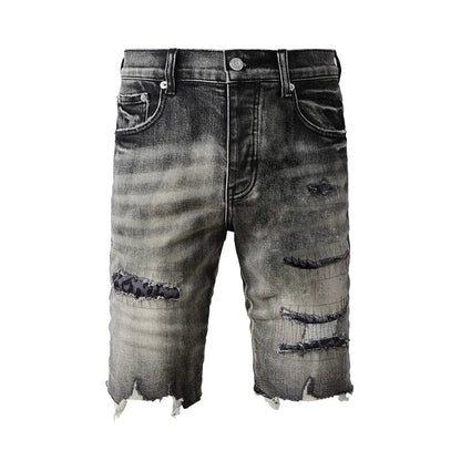 The Nightshade Distressed Denim Shorts