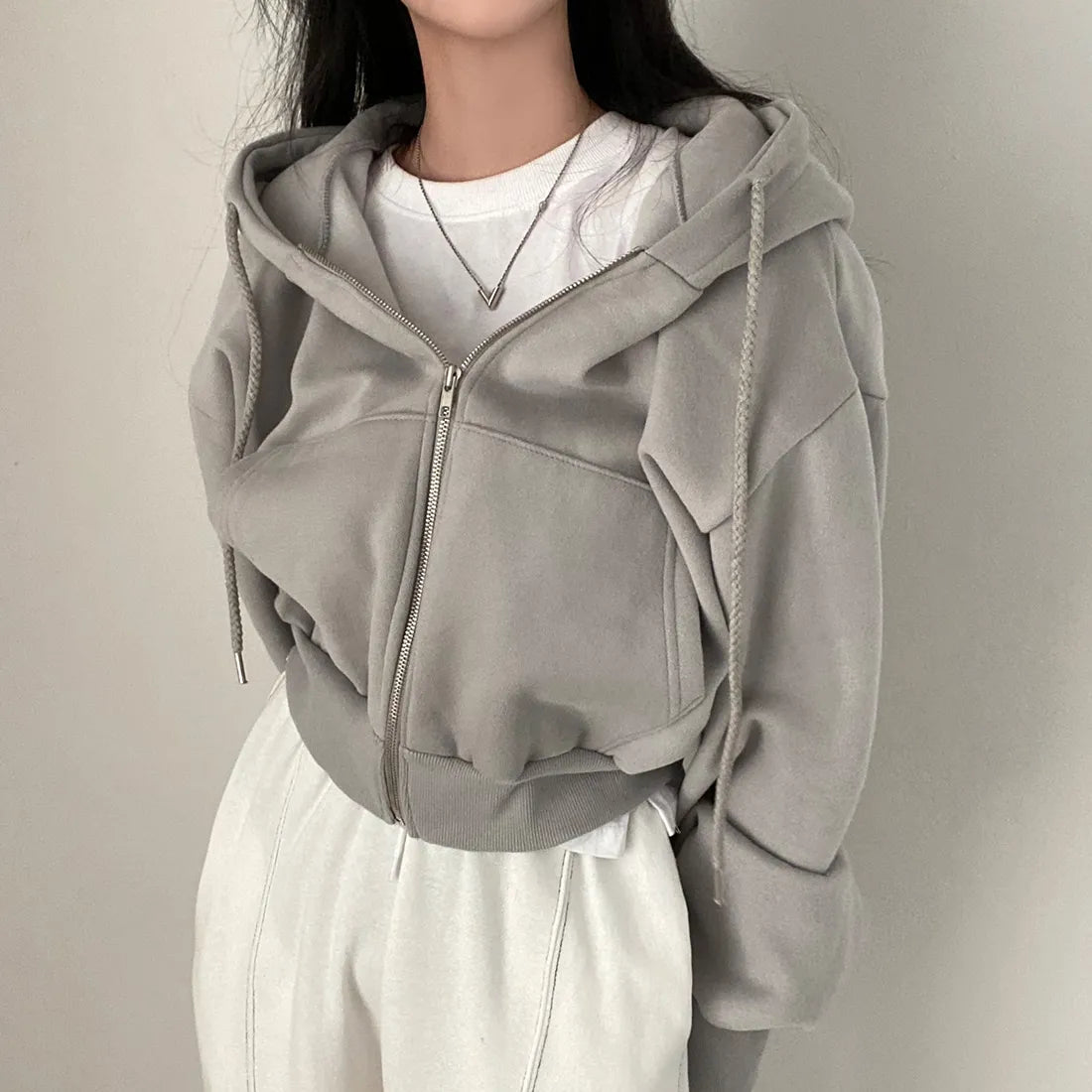 Emy - oversized sweatshirts with zippers