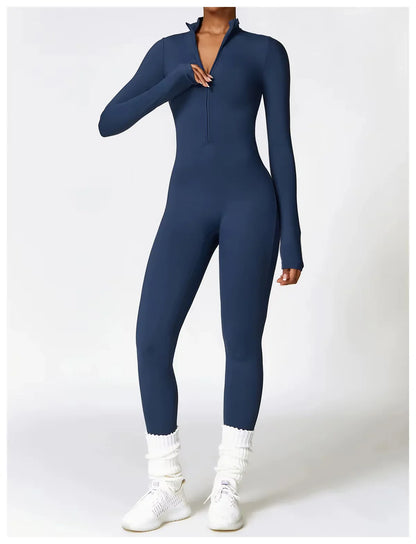 Thermal winter overall with fleece lining