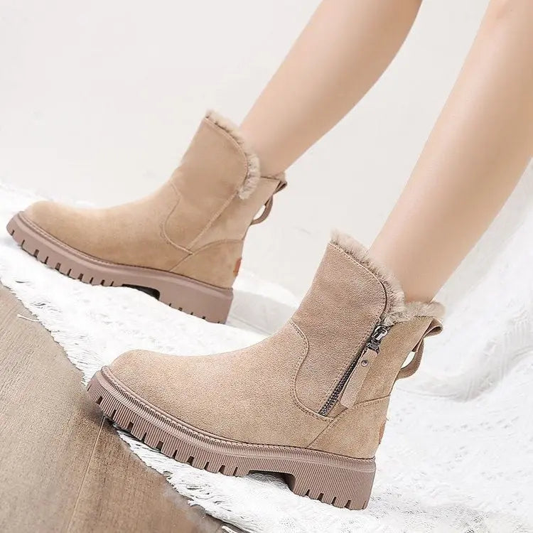 Jayleen velvet plush winter boots – women