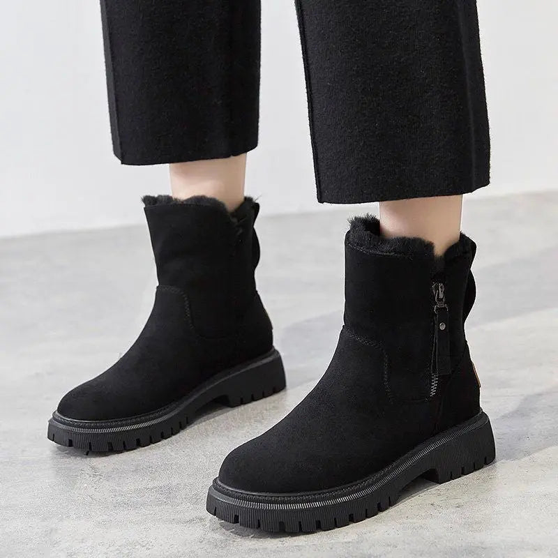 Jayleen velvet plush winter boots – women